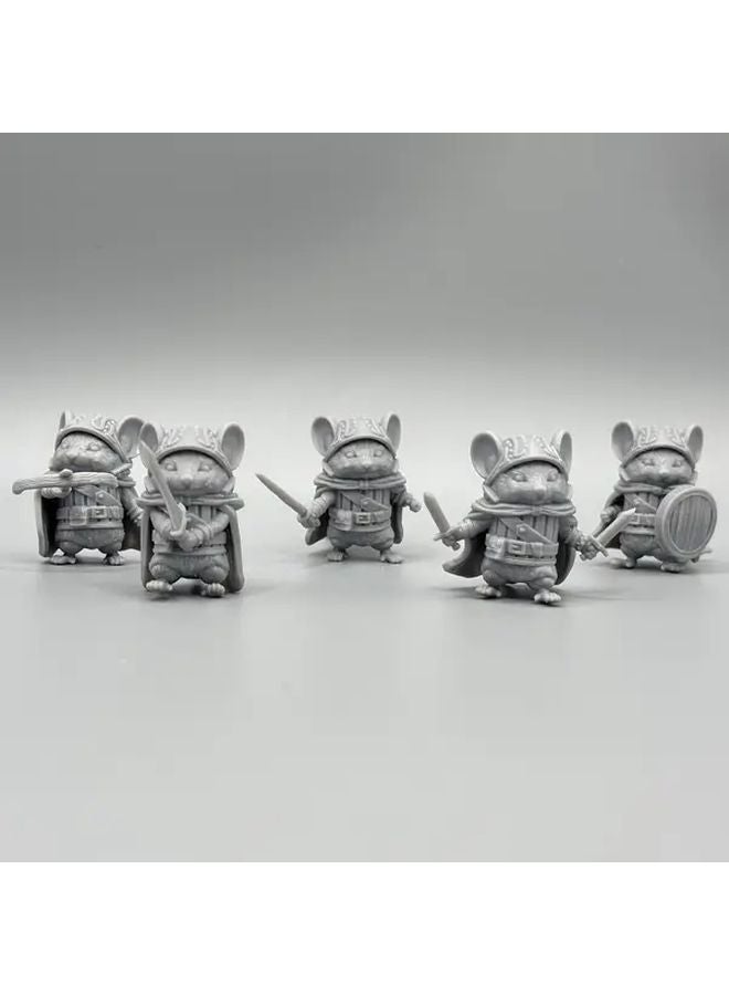 محارب السيف العظيم الجرذ مصغرة مطبوعة ثلاثية الأبعاد شخصية درع آر بي جي لدن د - Image 5