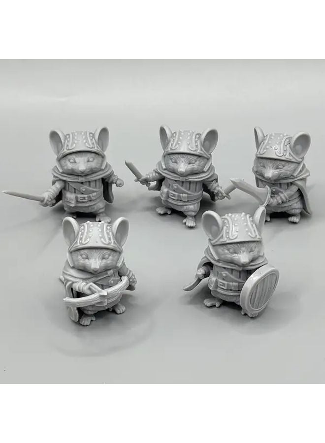 محارب السيف العظيم الجرذ مصغرة مطبوعة ثلاثية الأبعاد شخصية درع آر بي جي لدن د - Image 2