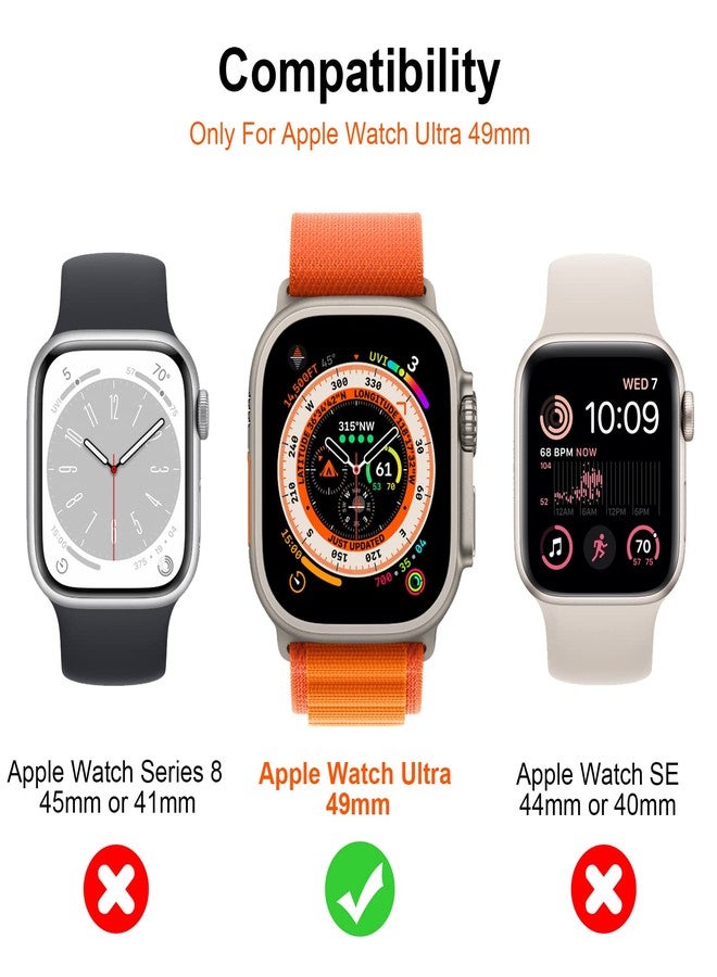 Mothca حماية شاشة زجاجية مصفحة غير لامعة من موثكا - عبوة 2 لجهاز آبل ووتش ألترا 3 (2025) / ألترا 2 / ألترا (49 مم) [حافظة تركيب سريعة] محاذاة تلقائية، حساسية عالية للمس، مقاومة للخدوش، زجاج غير لامع 9H - Image 2