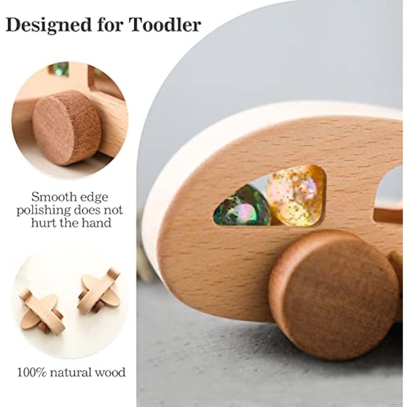 Wooden Airplane Toys, Montessori Fine Motor Skills Airplane Toys, Push and Pull, Grasping Games, Gifts for Boys and Girls #2 - Image 2