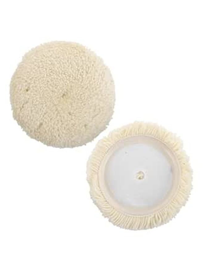 2Pcs 7 Inch Self Adhesive Wool Polishing Pads For Car Buffing Waxing And Paint Restoration - Image 1