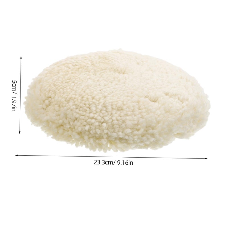 2Pcs 7 Inch Self Adhesive Wool Polishing Pads For Car Buffing Waxing And Paint Restoration - Image 3