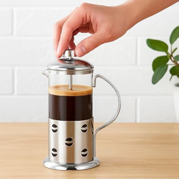 FITTO Coffee Pot Press Plunger Coffee Teapot 350Mm Size Ideal For Home And Office - Image 3