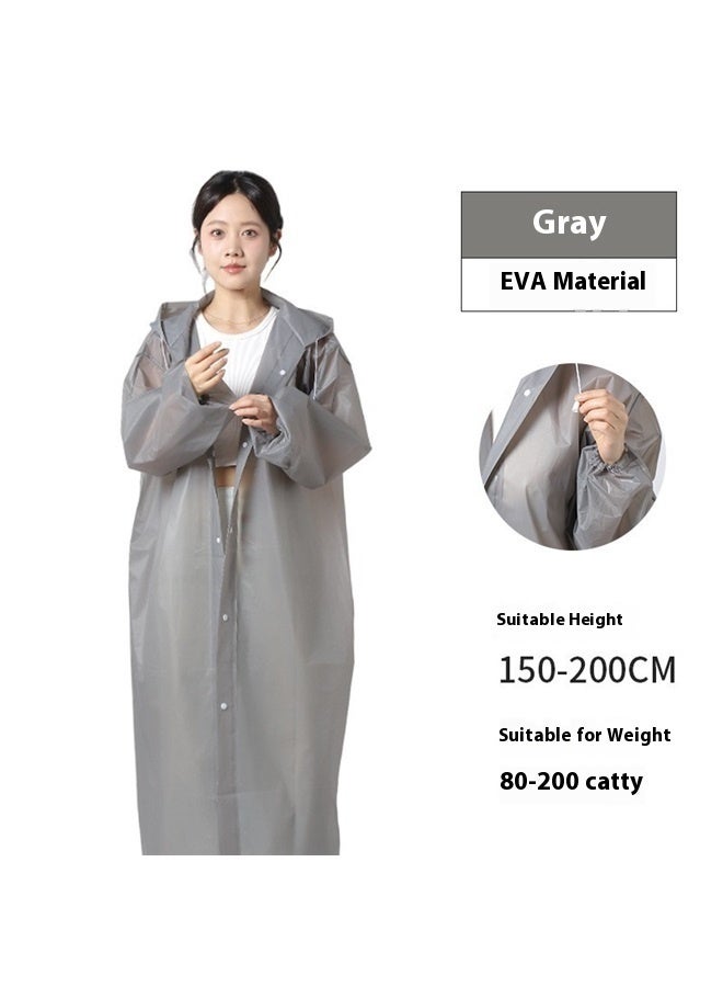 2 Packs Rain Coat Rain Ponchos for Adults Reusable Raincoats Survival Heavy Duty Military Impermeable， 2 Pack Raincoats for Adults Reusable, EVA Rain Ponchos Lightweight Rain Coat Waterproof Rain Gear for Men and Women  - Image 2