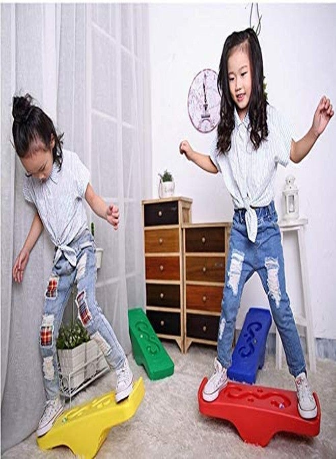 REZNOR لوح توازن متأرجح على شكل حرف S للأطفال من ريزنور، مناسب لتدريب اللياقة البدنية، معدات تدريب التوازن، لعبة أنشطة داخلية وخارجية للأطفال، قد يختلف اللون - Image 3