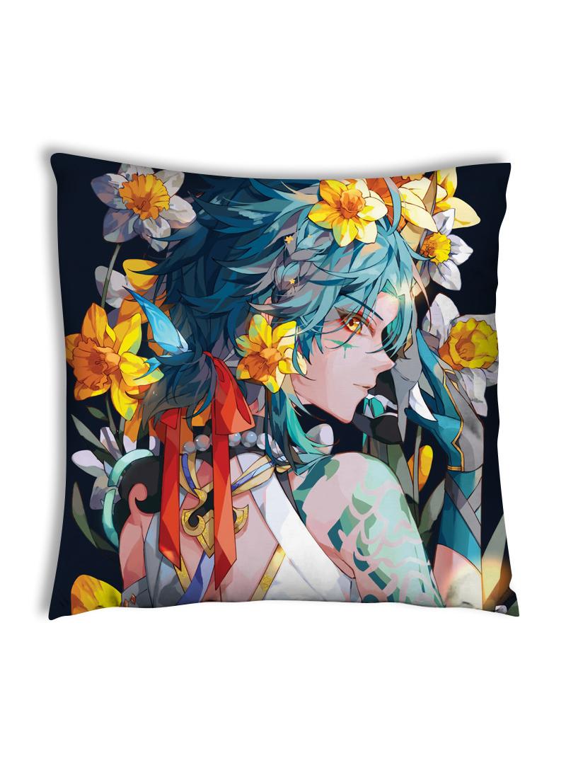 Animation pillow cover Genshin Impact game cartoon pillow cover square cushion cover 45 * 45cm