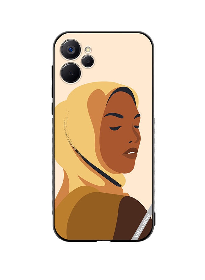 VR CREATIVE Protective Case Cover For Realme 9i 5G Cartoon Woman Shape Design Multicolour - Image 1