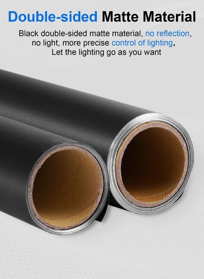 Selens Matte Cinefoil 12inch x 12.5feet Roll, Blcakfoil for Photograph Shaping Light & Masking Light Leaks - Image 2