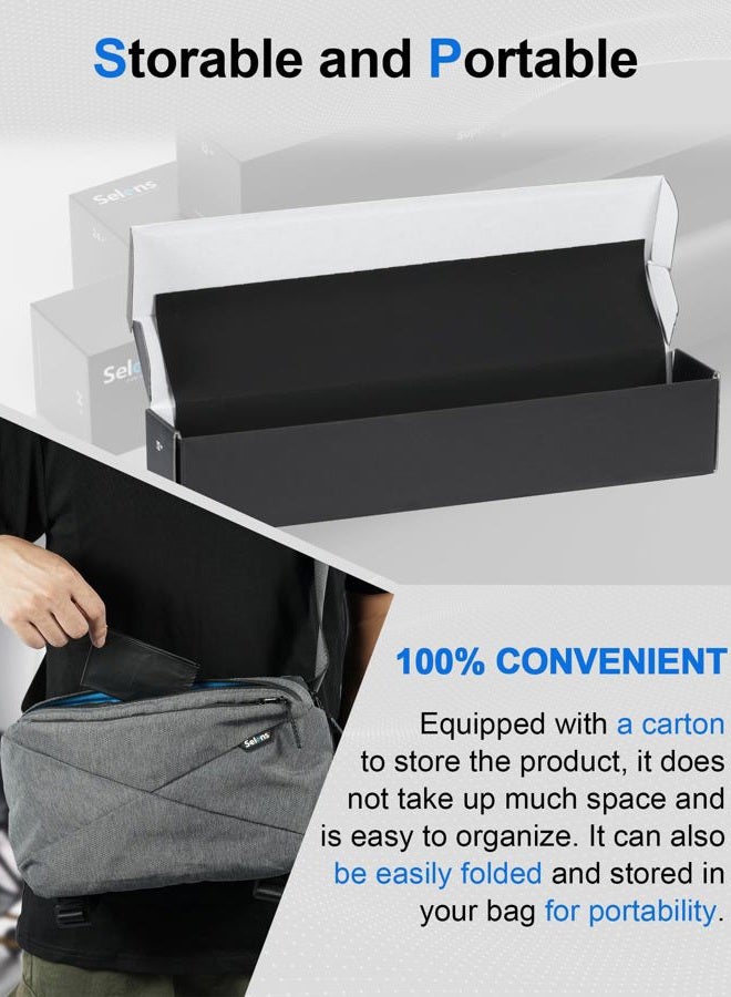 Selens Matte Cinefoil 12inch x 12.5feet Roll, Blcakfoil for Photograph Shaping Light & Masking Light Leaks - Image 3