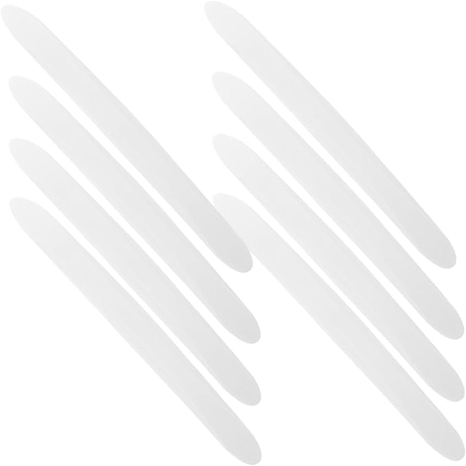 White Car Door Edge Protector 8pcs Invisible Collision Strip Trim Guard - Image 1