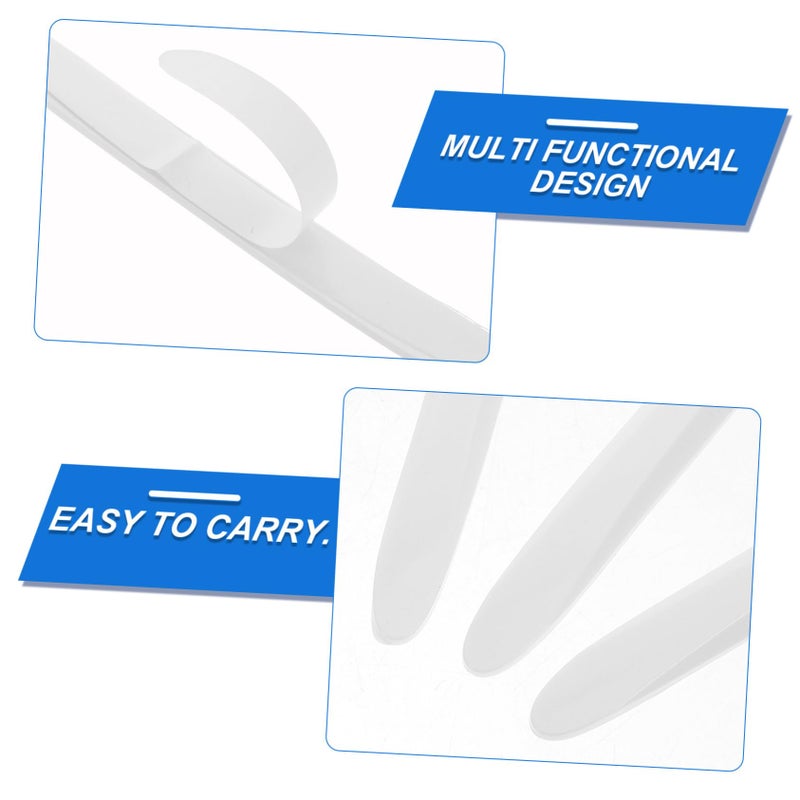 White Car Door Edge Protector 8pcs Invisible Collision Strip Trim Guard - Image 4