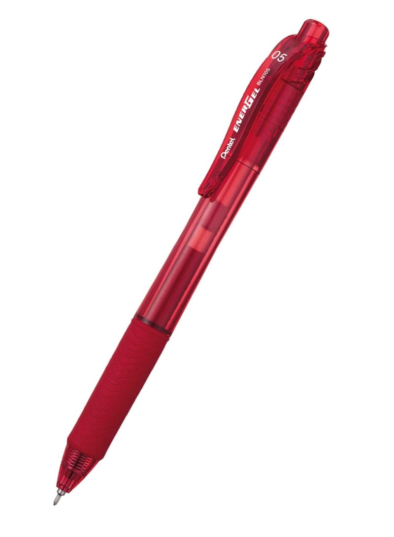 Pentel 4-Piece Energel Gel Ink Pen 0.5mm Tip Red Ink - Image 2