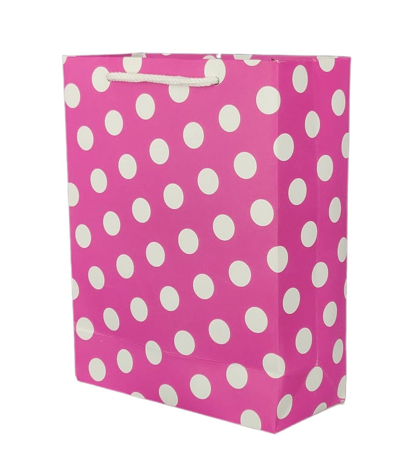 TASCHE حقائب تاسك بروب بتصميم نقاط ملونة مختلطة | حقائب هدايا للهدايا المرتجعة والهدايا عيد الميلاد (9 * 7 * 3 بوصات) (عبوة من 40) - Image 5