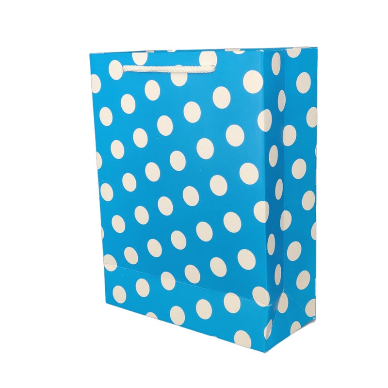 TASCHE حقائب تاسك بروب بتصميم نقاط ملونة مختلطة | حقائب هدايا للهدايا المرتجعة والهدايا عيد الميلاد (9 * 7 * 3 بوصات) (عبوة من 40) - Image 2