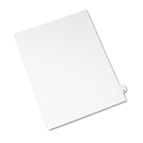 Avery Legal Dividers, Premium Individual Tab Titles, Letter Size, Side Tabs, 24, Pack of 25 (01024) - Image 4