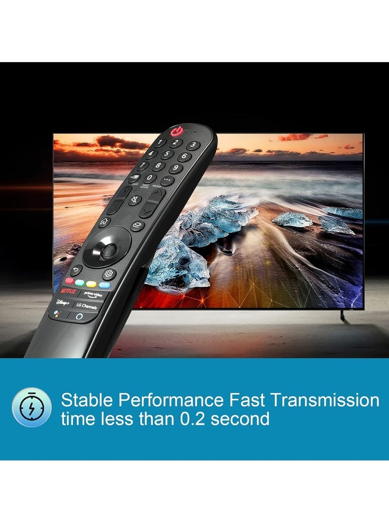 PopZa Magic Remote Control AN-MR21GA for LG TV Models (Without Voice Magic Pointer Function) with battery - Image 3