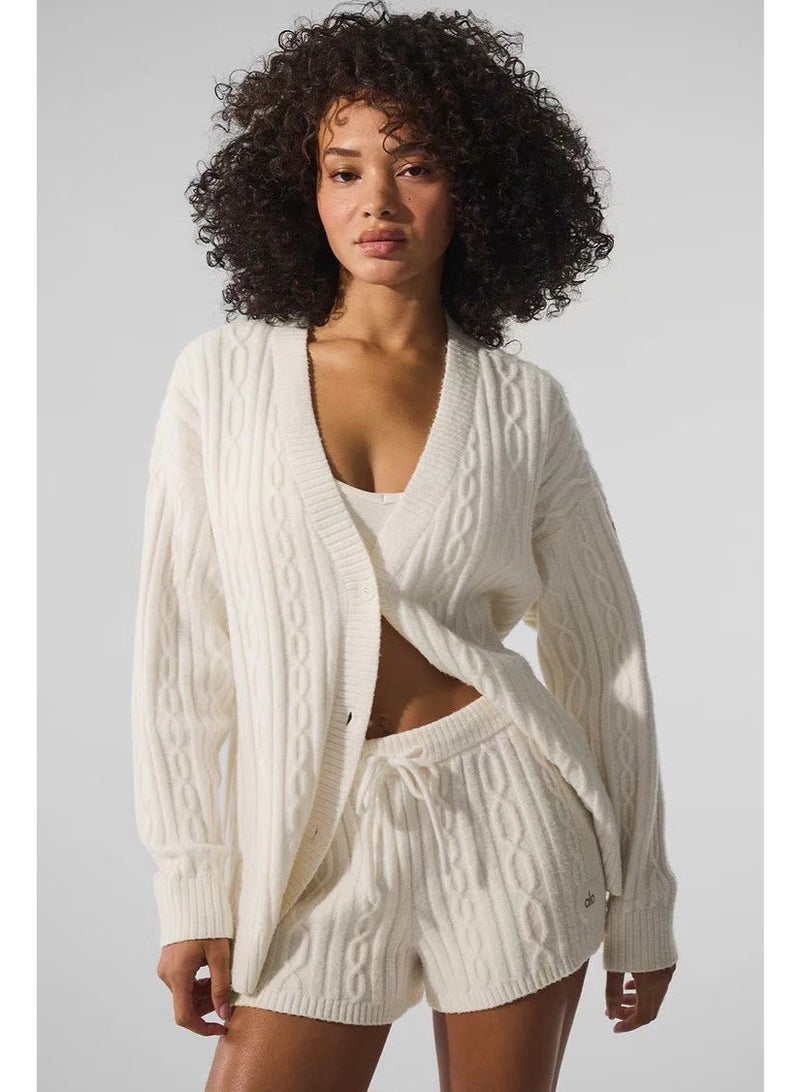 Alo Yoga Cable Knit Winter Bliss Cardigan - Image 2