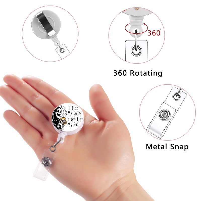 Tamhoo 15Pcs Nurse Badge Reels Retractable Badge Holders ID Badge Holder Retractable Badge Clip Nurse Badge Reel for ID Card Holder - Image 5