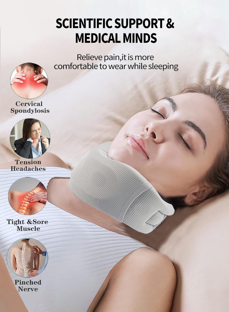 BEIRUI Neck Brace for Neck Pain and Support Soft Neck Support Relieves Pain & Pressure in Spine for Women and Men Wrap Align Stabilize Vertebrae Foam Cervical Collar for Sleeping - Image 3