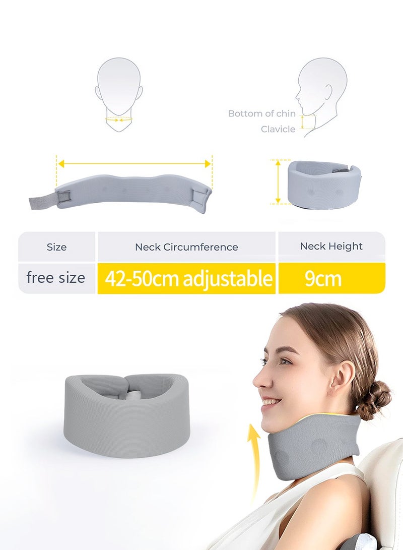 BEIRUI Neck Brace for Neck Pain and Support Soft Neck Support Relieves Pain & Pressure in Spine for Women and Men Wrap Align Stabilize Vertebrae Foam Cervical Collar for Sleeping - Image 2