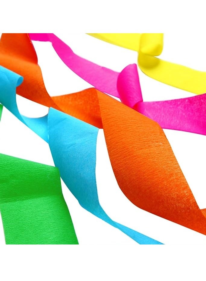 Flamingo Crepe Streamer Paper Roll 2Inch×90Feet Pack Of 2 Assorted Color - Image 3