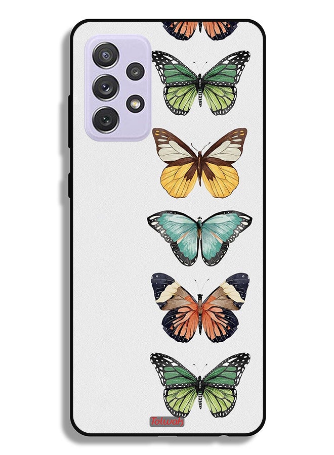 Tolwak Samsung Galaxy A72 5G Protective Case Cover Four Butterflies - Image 1