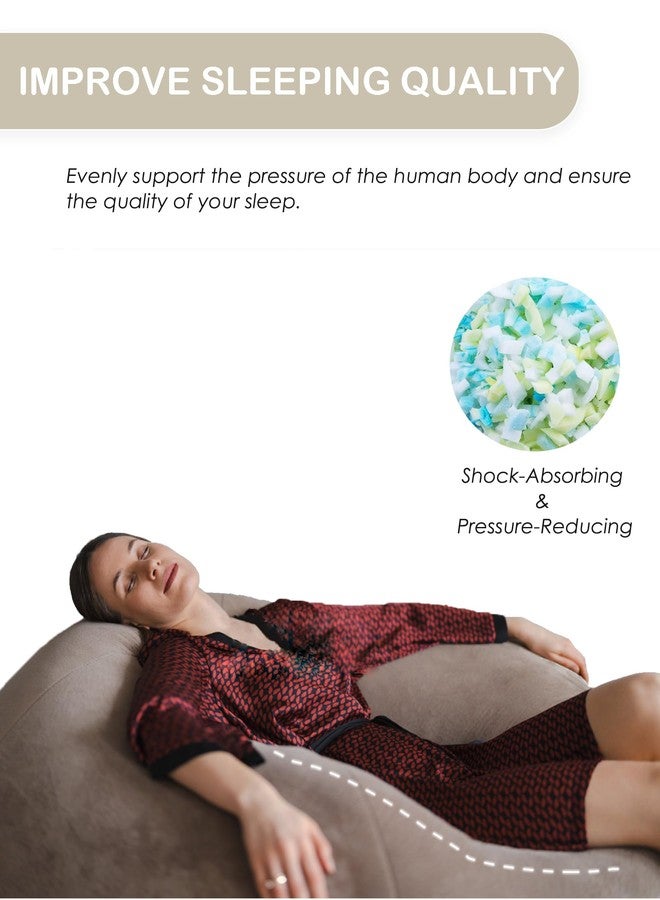 HDMLDP 5LBS Bean Bag Filler High Density Shredded Memory Foam Pillow Stuffing Beanbag Filling for Couch Big Joe Bean Bag Chair - Image 4