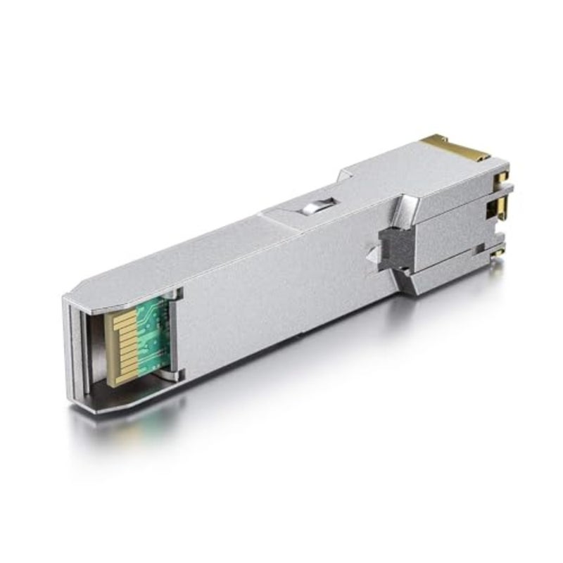 H!Fiber 1.25G SFP to RJ45 Module, Copper Ethernet Transceiver for Cisco GLC-T/SFP-GE-T, Meraki MA-SFP-1GB-TX, Mikrotik, Ubiquiti UniFi UF-RJ45-1G, Intel, TP-Link and More, 100m, 2 Pack - Image 3
