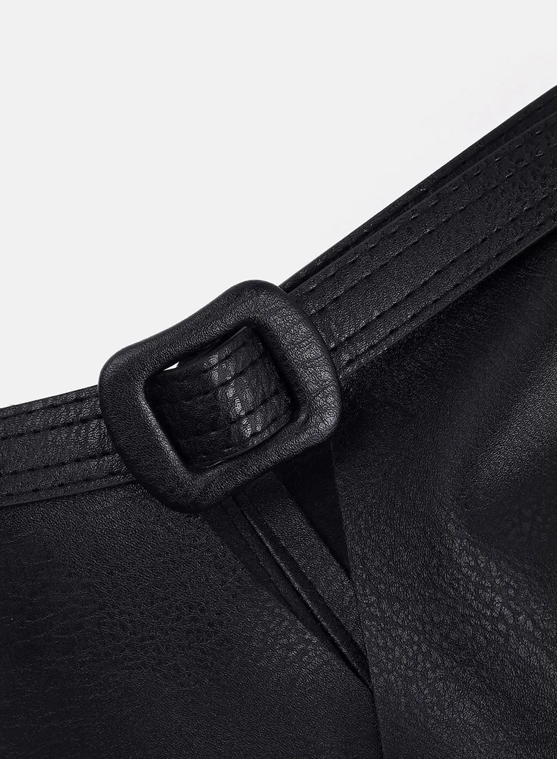 Haute Sauce Black Peplum Belt