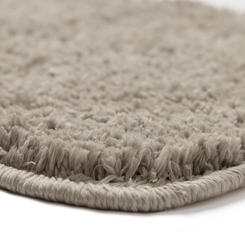 haus & kinder Plush Microfiber Bath Mat 45 x 60 cm | 2000 GSM Soft Ultra Absorbent Anti Skid Bathroom Floor Mat | Quick Dry Non Slip Bathmat for Home, Kitchen & Office | Solid Beige - Image 4