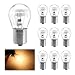 YTFRL 10 PCS Car 1156 Turn Signal Light 6V P21W High Brightness Halogen Bulbs with Stable Filament BA15S S25 Single Contact Bulb Replacement for Car FrontRear Turn Signal Clear - Image 2