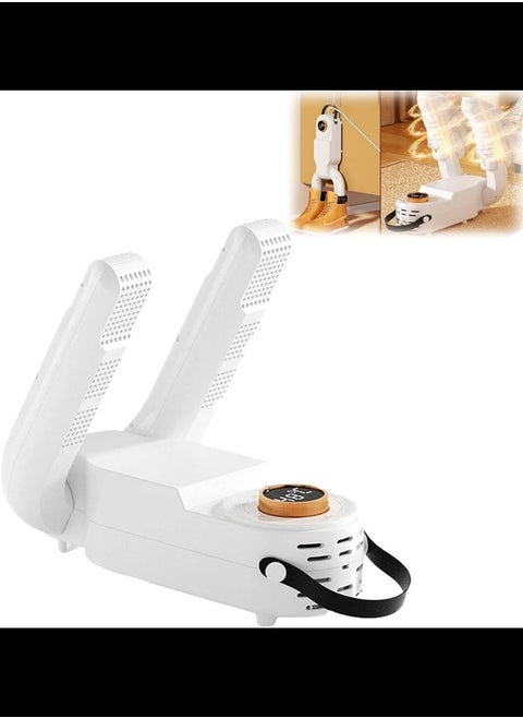 Intelligent Shoe Dryer,Multi Functional Folding Retractable Disinfection Deodorizing Shoe Dryer,Household Quick Drying Shoe Dryer,Shoe Dryer with Heat Blower, Intelligent Timer