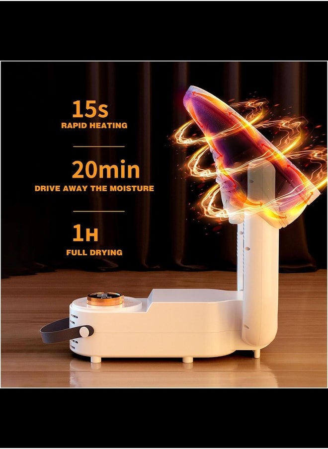 Intelligent Shoe Dryer,Multi Functional Folding Retractable Disinfection Deodorizing Shoe Dryer,Household Quick Drying Shoe Dryer,Shoe Dryer with Heat Blower, Intelligent Timer