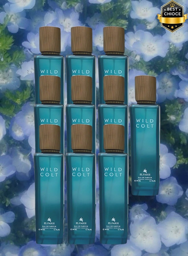 الفارس 10 قطع عطر وايلد كولت للرجال 200 مل - Image 1