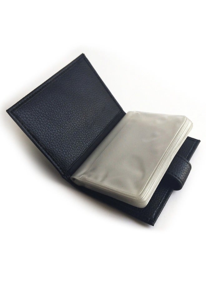 Halapack Limited Edition Leather Wallet with PP Frosted Inner Page Card Holder - Image 1