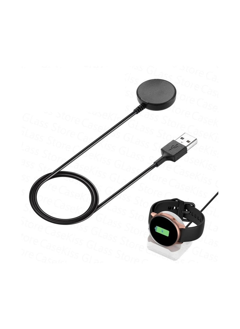 HEXABEX - Samsung Galaxy Watch 5 Charger, Fast Charging Cable Data Cradle Dock Magnetic Wireless Charger for Samsung Watch 5 Series Black - Image 1