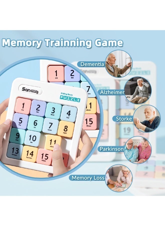 YelaJoy Memory Games for Seniors,Dementia and Alzheimer Activity,Sliding Number Puzzle - Image 2