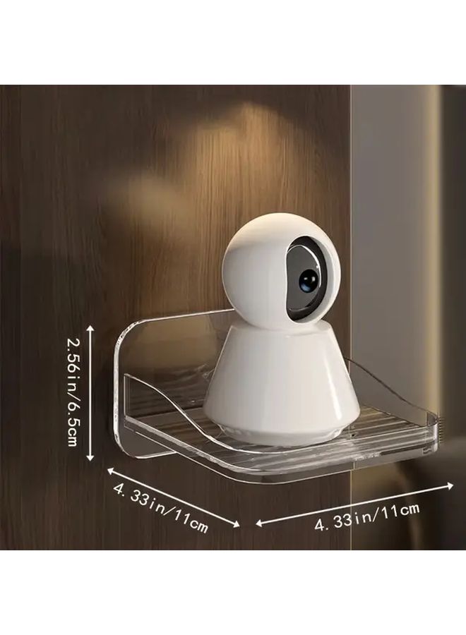 Transparent Wall Mount Camera Bracket No Drilling Required Universal Hook For Home Storage - Image 2