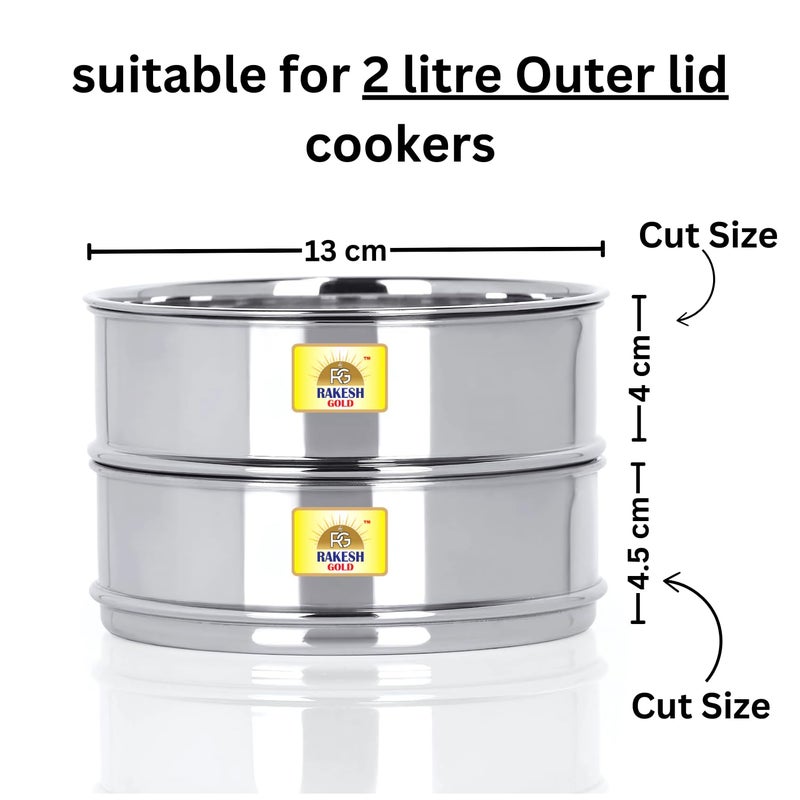 Rakesh Gold Rakesh Gold Stainless Steel Cooker ContainerCooker Separator for 225 liter outer lid cookers Stackable Food Grade RustFree Easy to clean  - Image 2