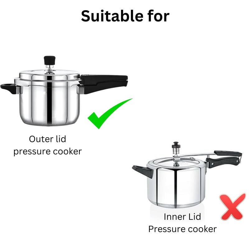 Rakesh Gold Rakesh Gold Stainless Steel Cooker ContainerCooker Separator for 225 liter outer lid cookers Stackable Food Grade RustFree Easy to clean  - Image 5