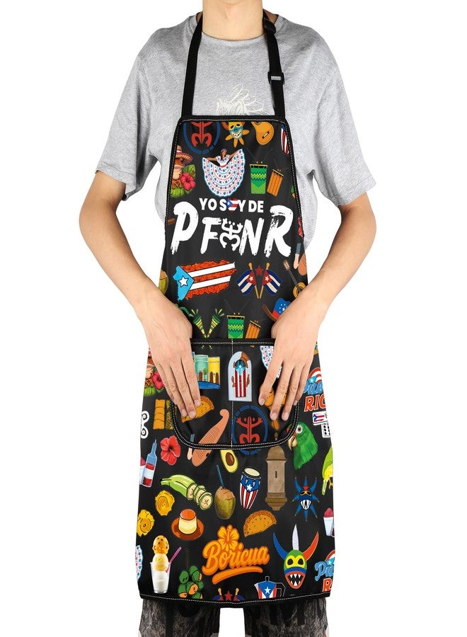 G2TUP Puerto Rico Cooking Apron Puerto Rico Souvenirs Apron Puerto Rico Flag Apron Puerto Rico Coqui Gifts Latina Gifts (Yo soy de ap) - Image 5