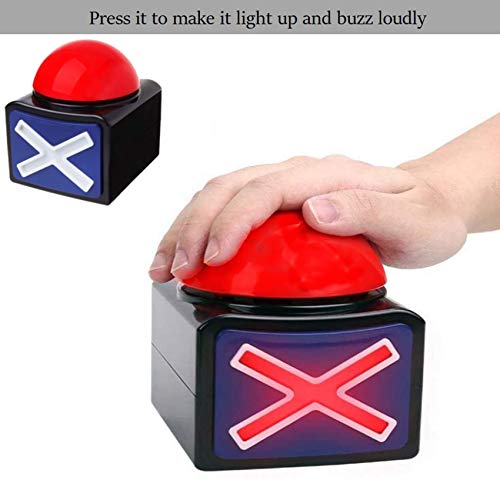 RIBOSY Game Answer Buzzer, Game Buzzer with Lights and Sound Trivia Quiz Got Talent Buzzer, Buzzer Buttons for Game Show (1 Pack) - Image 3