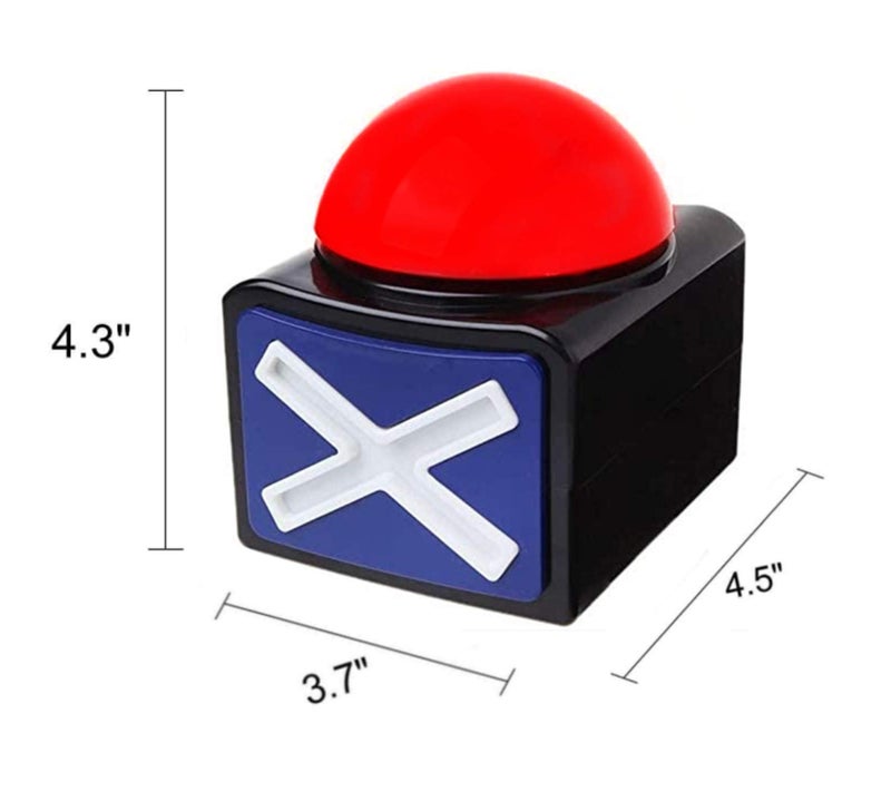 RIBOSY Game Answer Buzzer, Game Buzzer with Lights and Sound Trivia Quiz Got Talent Buzzer, Buzzer Buttons for Game Show (1 Pack) - Image 2