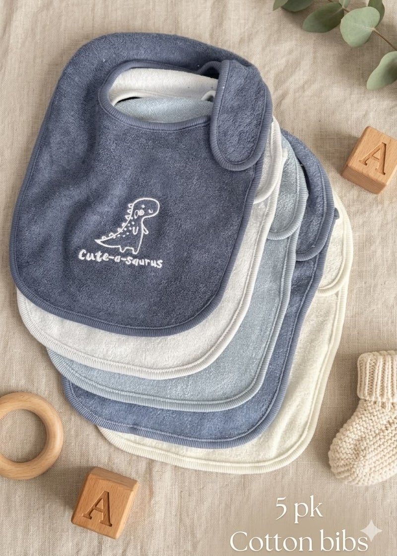 Primark pack of 5 bibs cotton