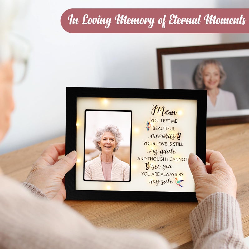Fabuday Sympathy LED Shadow Box 4x6 Picture Frame - Memorial Gifts for Loss of Mom, Grandma; Bereavement Gifts in Memory of Loved One - Image 2