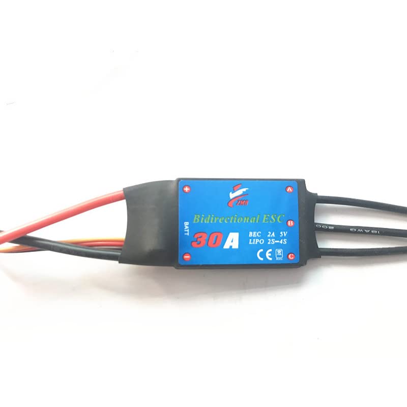 SoloGood ZMR 30A Bidirectional Brushless ESC 2-4S UBEC 5V 2A Electric Speed Controller for Remote Control Car Pneumatic Underwater - Image 5