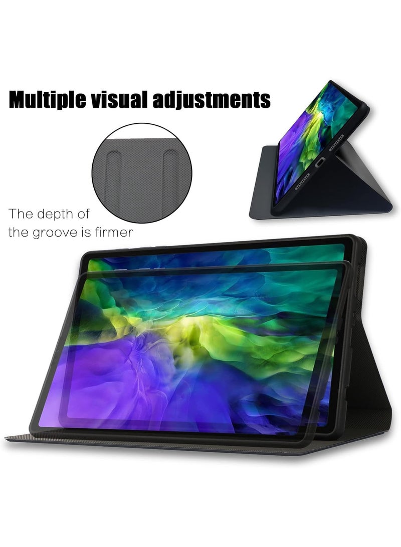 Compatible with Case for Huawei MatePad SE 10.4 Inch Tablet Leather Protection Folio Slim Protective Case Cover with Flip Stand Back Cover(black) - Image 4
