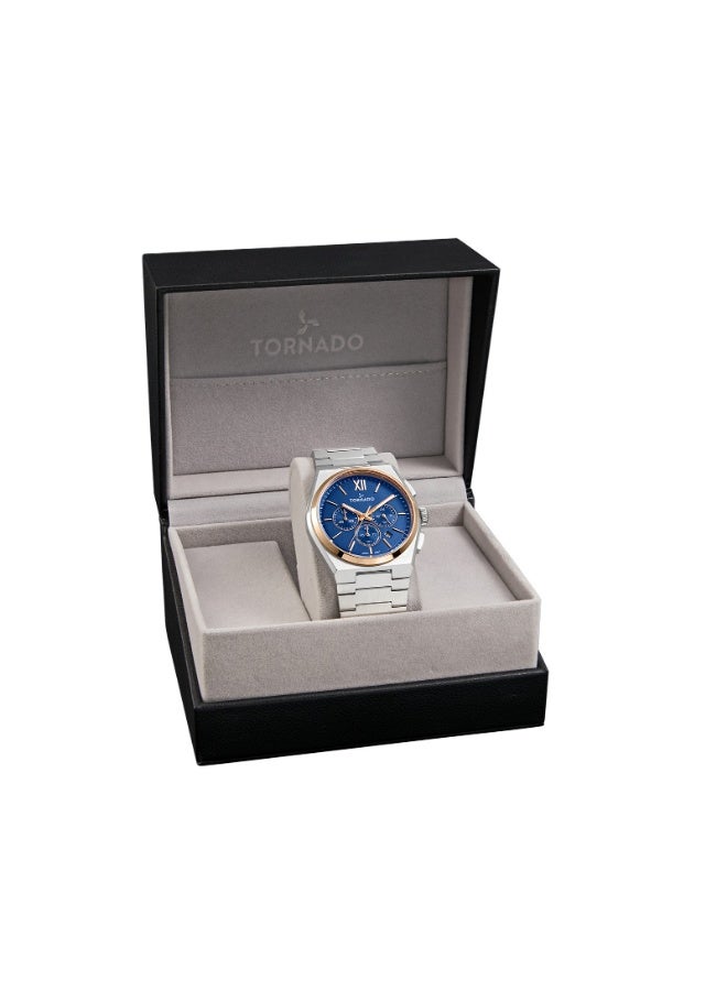 TORNADO Men's Stainless Steel Multi Function Watch T24105-KBSN - 44.5 mm - Image 4