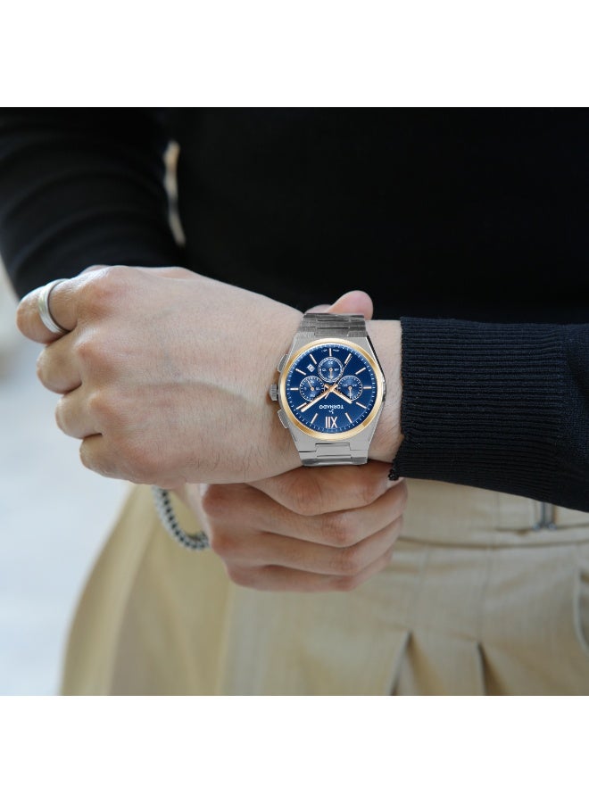 TORNADO Men's Stainless Steel Multi Function Watch T24105-KBSN - 44.5 mm - Image 5