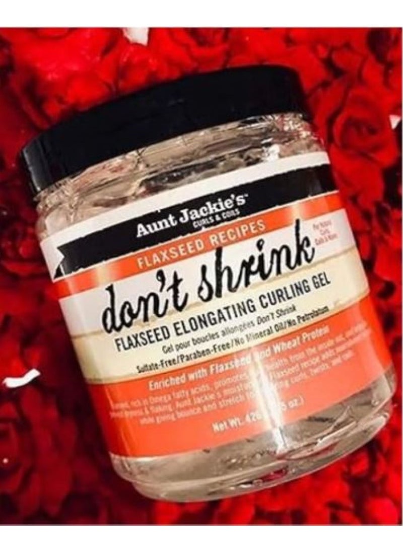 Aunt Jackie's Flaxseed Recipes Don't Shrink Elongating Hair Curling Gel 426 grams  - Image 3